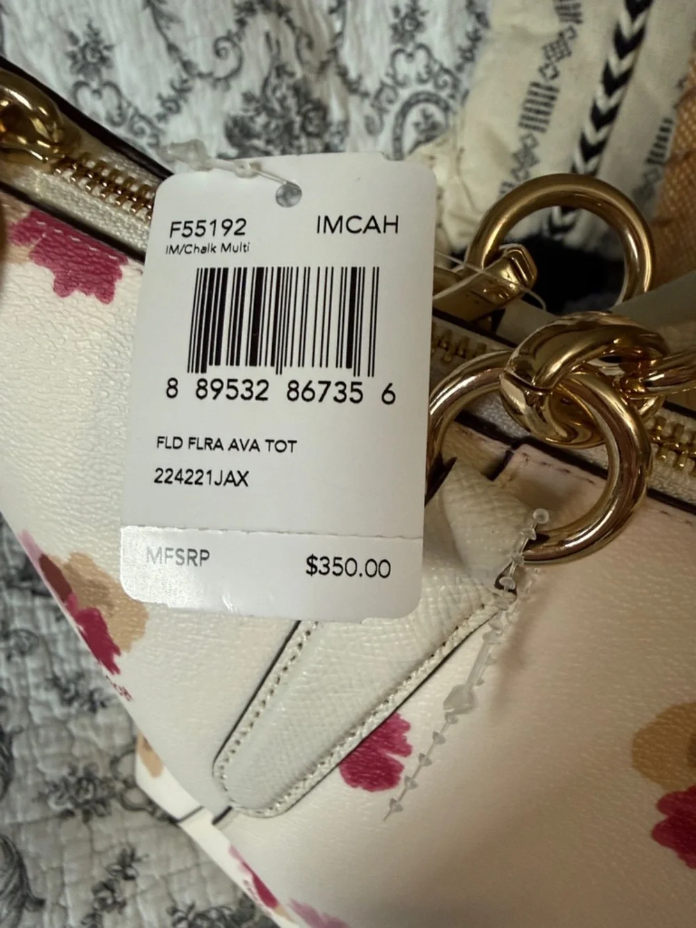 Coach Flora Ava Tote; NWT - Picture 7 of 12